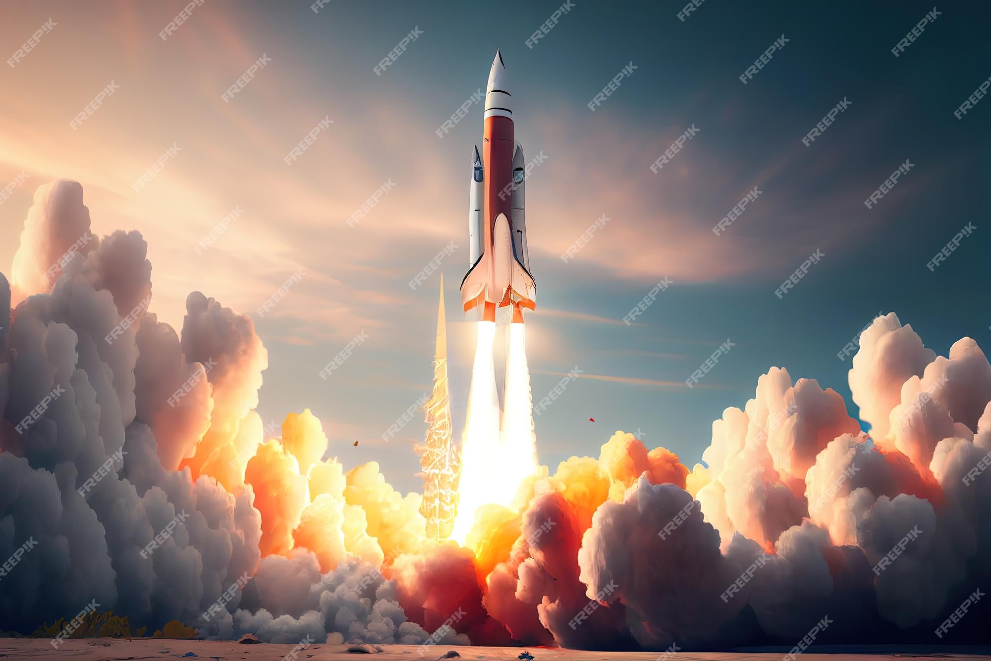 Spacecraft shuttle rocket mock up realistic Vector Image