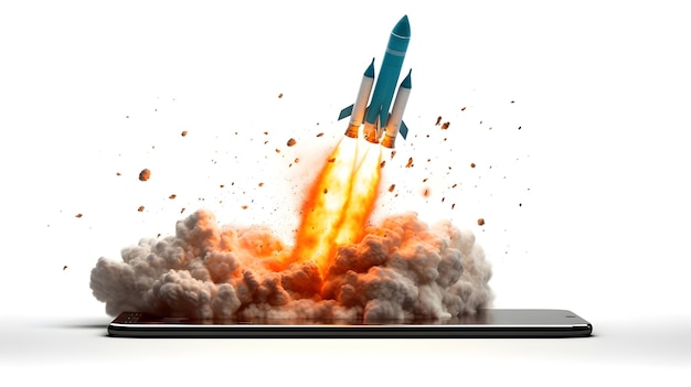 Rocket launching from a smartphone