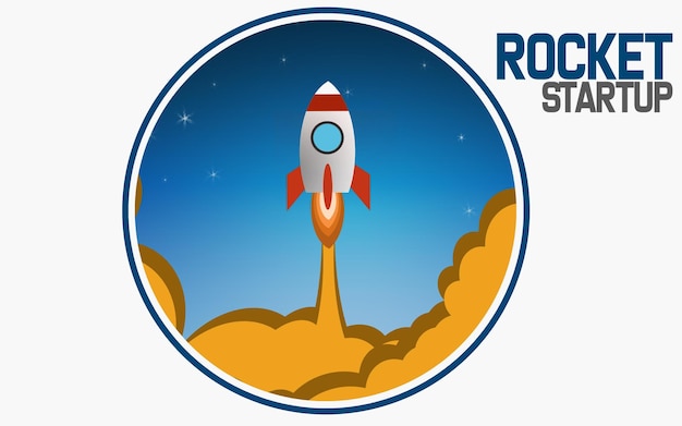 Rocket Ship and business start up design