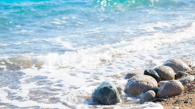 Rocks on the coast. Summer concept