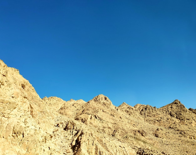 Rocks in the desert Sinai mountains hills