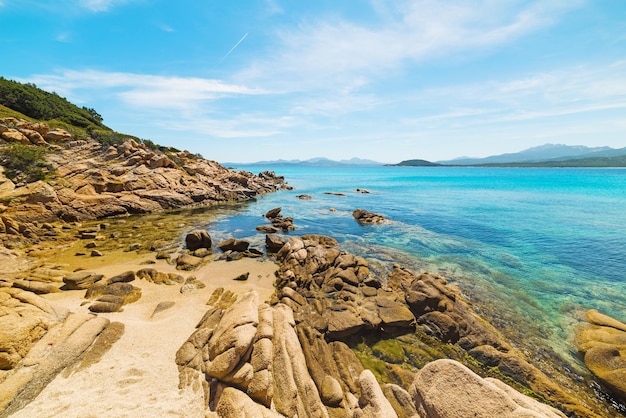 Rocks in La Celvia beach Sardinia