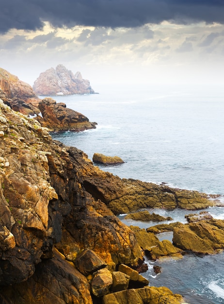 Rocks at ocean  coast   