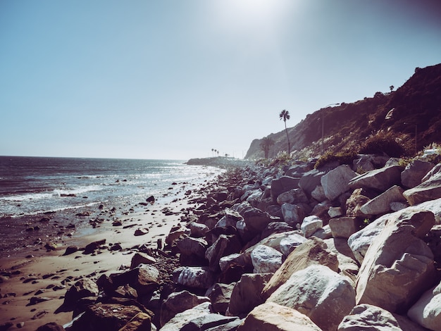 Rocks and ocean