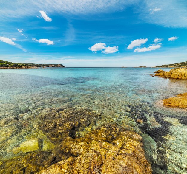 Rocks in Piccolo Pevero beach