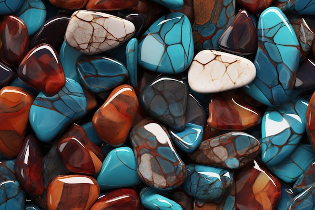 Rocks in Radiant Technicolor Natures Palette Revealed