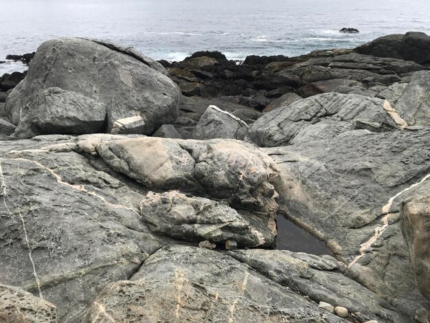 Rocks on sea shore