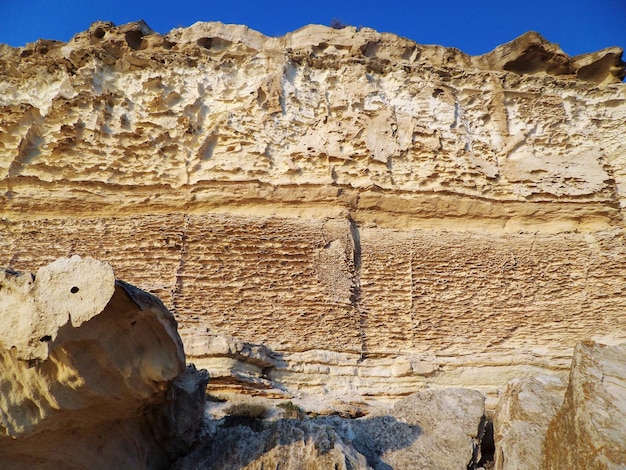 Rocks on the shore of the Caspian Sea