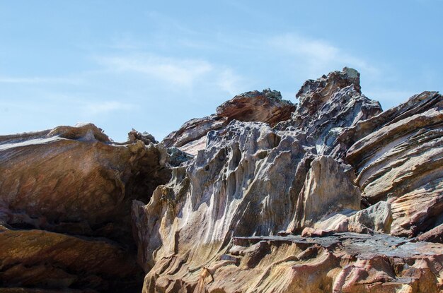 Rocks and stone beach Similan Islands with famous Sail Rock Phang Nga Thailand nature landscape