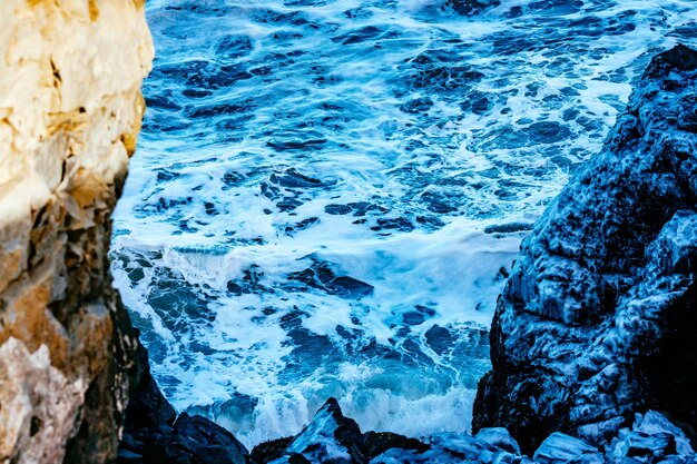 Rocks in water