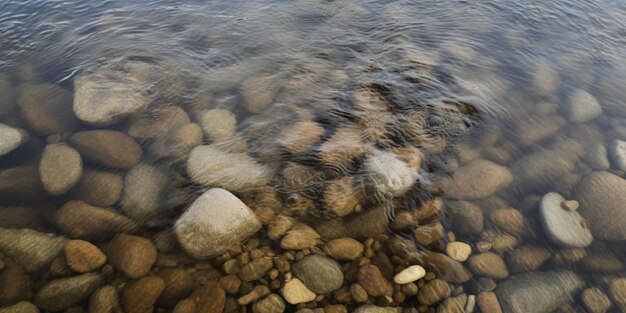 Rocks in the water