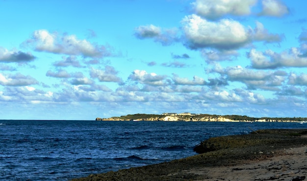 rocky atlantic coast. Dominican Republic