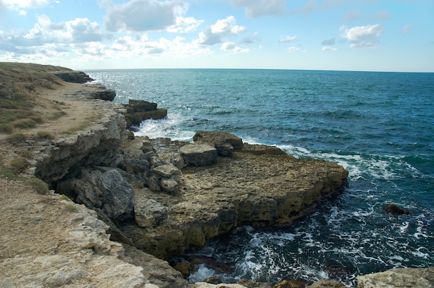 Rocky coast of the Black Sea