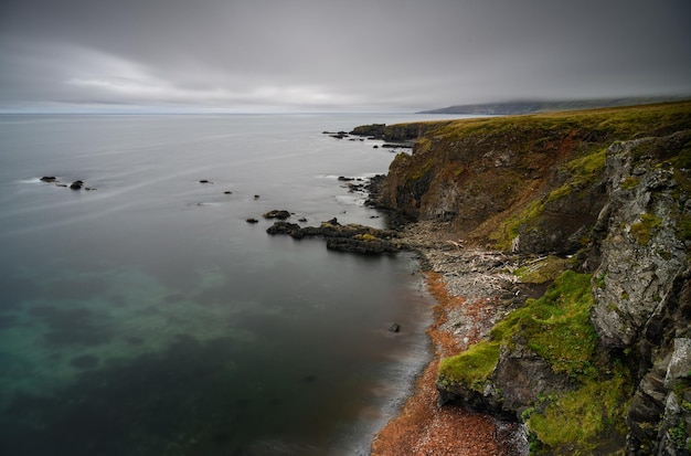 Rocky coast iceland