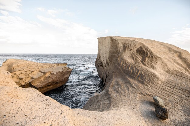 Rocky coast of San Miguel del Tajao. Tenerife, Canary Islands