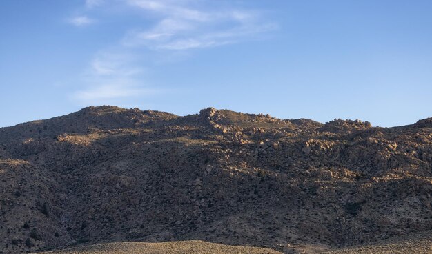 Rocky Desert Mountain Nature Landscape Sunny Blue Sky Nevada