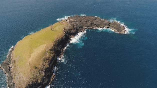 Rocky island in the ocean