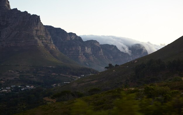 Rocky landscape in the Western Cape Shot of the mountains of Cape Town