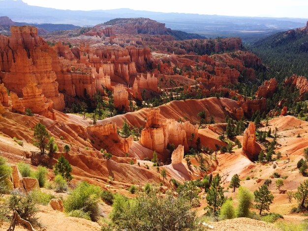 Foto rocky mountains in het bryce canyon national park