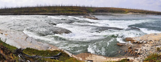 Rocky rapids on a Northern river