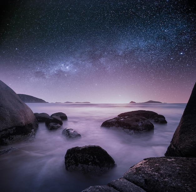 Rocky Seascape, sterrenhemel