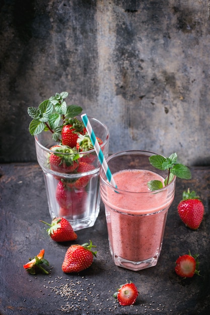 Rode Aardbeien Smoothie