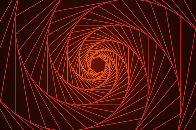 Rode abstracte geometrie lijnkunst