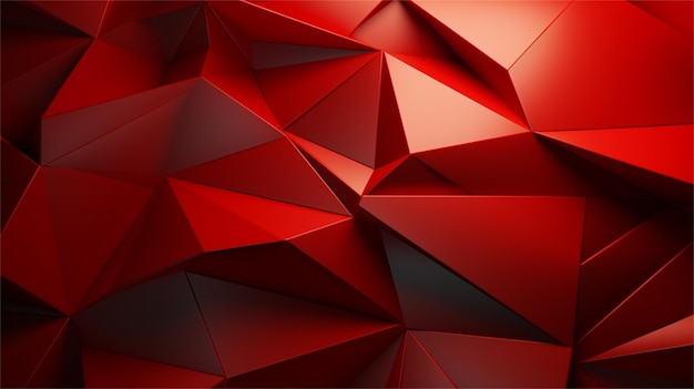 Rode abstracte veelhoekige achtergrond Laag poly ontwerp Vector illustratie
