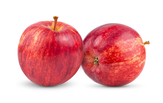 Rode appel geïsoleerd op witte achtergrond
