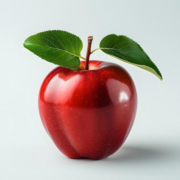 rode appel met een blad erop Generatieve AI