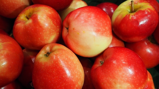 Rode appels close-up