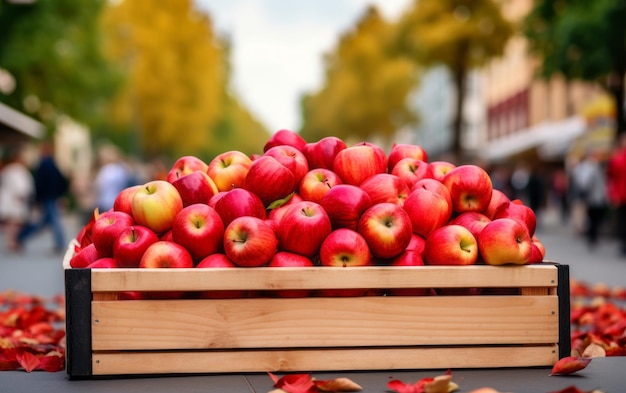 rode appels herfst seizoen