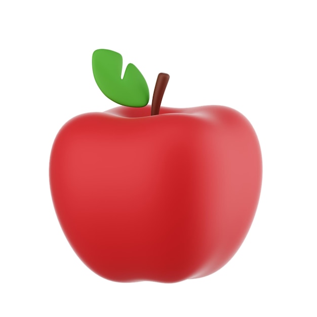 Rode Apple 3D-rendering
