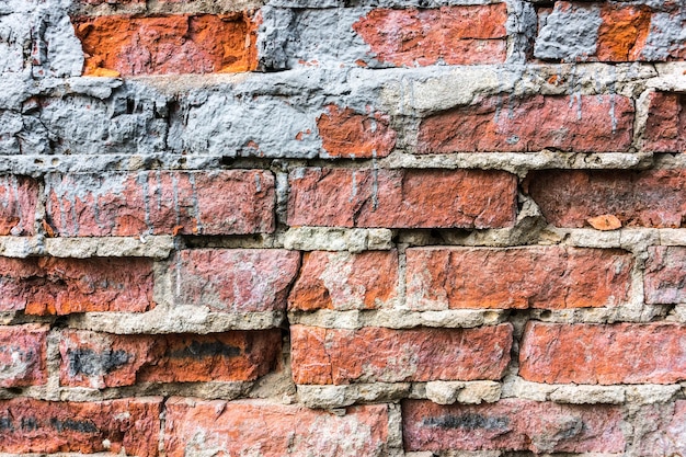 Rode bakstenen muur