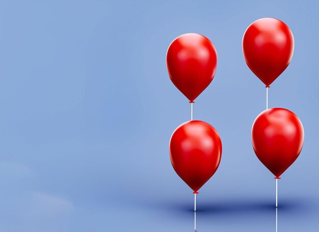 Foto rode ballon illustratie rood