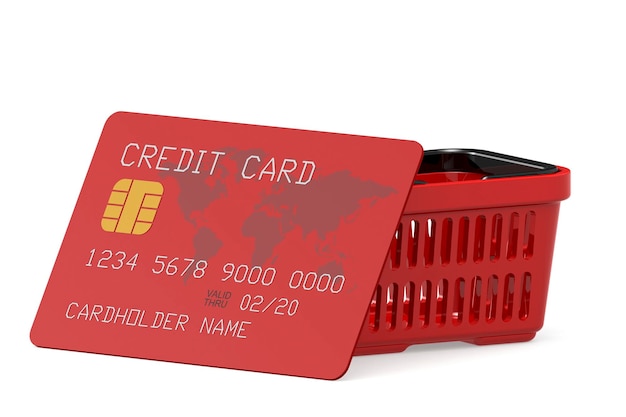 Rode creditcards en rode mand