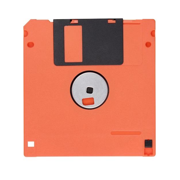 Rode diskette of diskette geïsoleerd