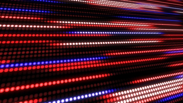 Rode en blauwe abstracte technische achtergrond met kleine lichte stipstreep