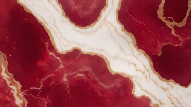 Rode en gouden marmeren geode achtergrond Marmeren textuur achtergrond
