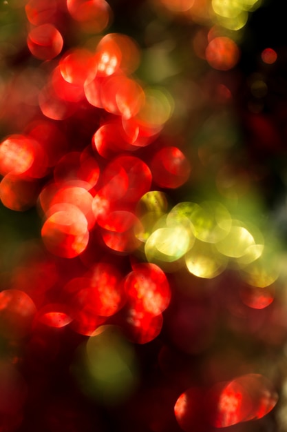 Foto rode en groene bokeh beroemdheden van kerstmis