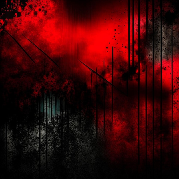 Rode Grunge textuur achtergrond met bloedige krassen