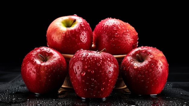 rode heerlijke appels high definition fotografische creatieve beeld