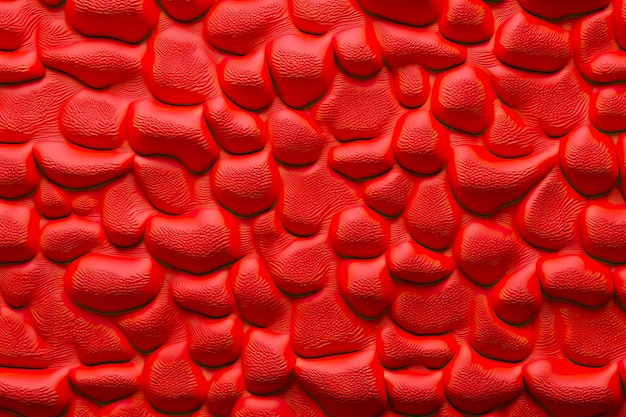Rode kiezelsteenachtergrond met de textuur van vingerafdrukkenplasticine