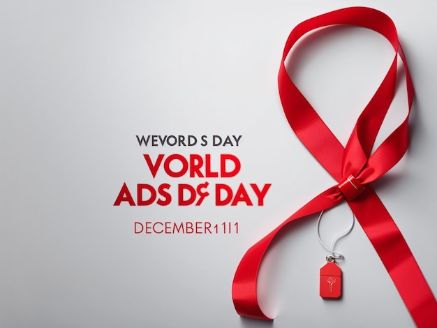 Foto rode lint wereld aids dag