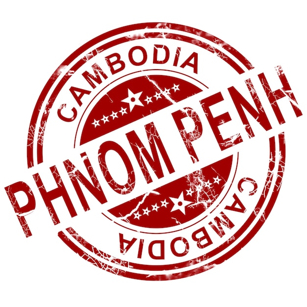 Foto rode phnom penh-stempel