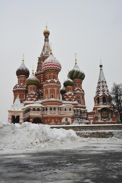 Rode Plein in Moskou na een sneeuwval