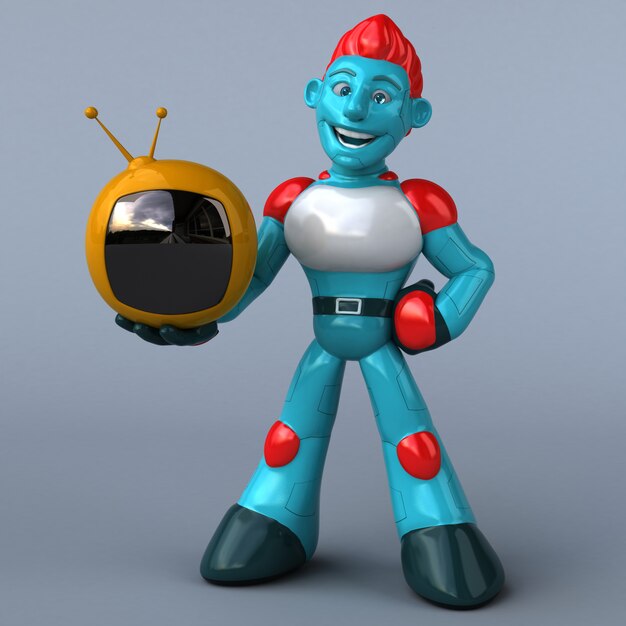 Rode Robot 3D illustratie