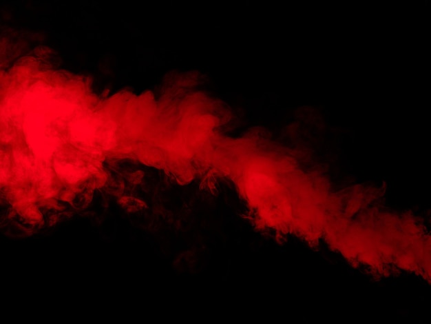 Rode rooktextuur op zwarte achtergrond