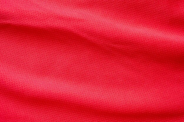 Rode sportkleding stof voetbalshirt jersey textuur achtergrond