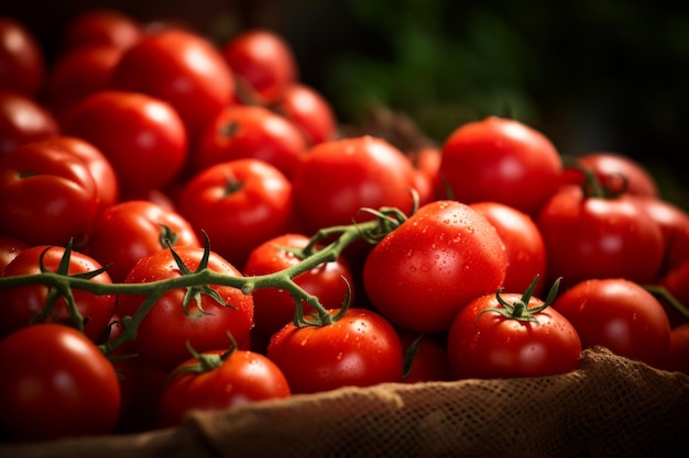 rode tomaten op takken Generatieve AI